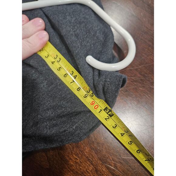 Pure Jill Gray Dipped Hem Swing Dress Long Sleeve Soft Knit L Minimalist - Picture 5 of 5